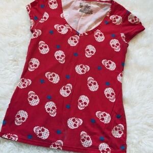 Vintage Red Skull Tee